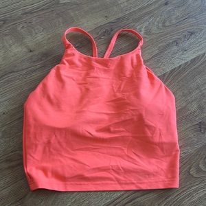 Neon longline sports bra